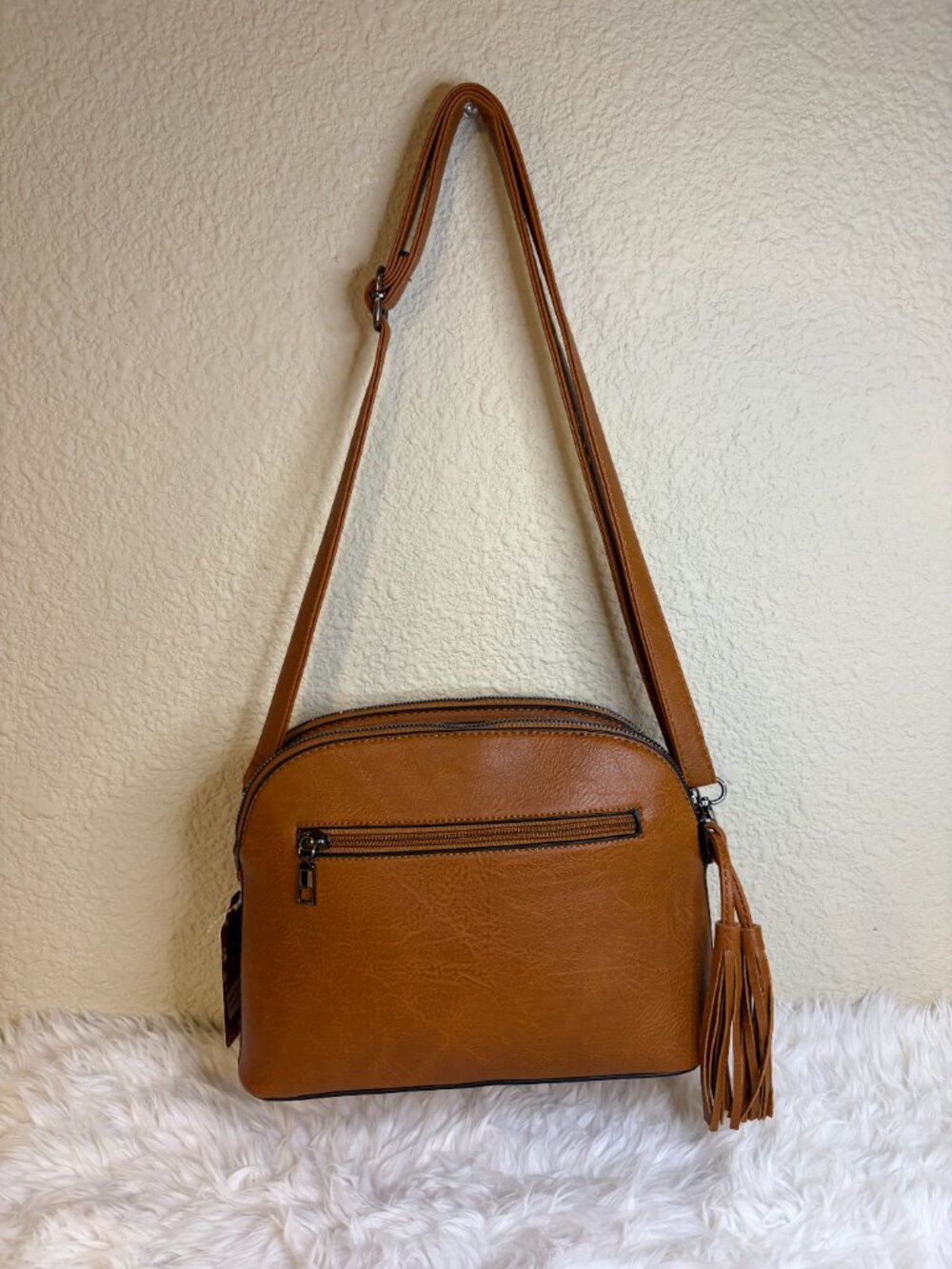 Sam & Hadley Western Cow Print Studded Shoulder Bag Brown Concho Purse NWT - Picture 5 of 9